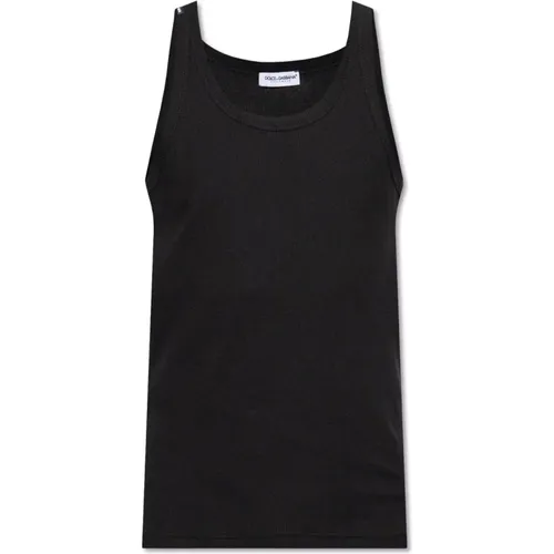 Tanktop mit Logo , Herren, Größe: 2XL - Dolce & Gabbana - Modalova