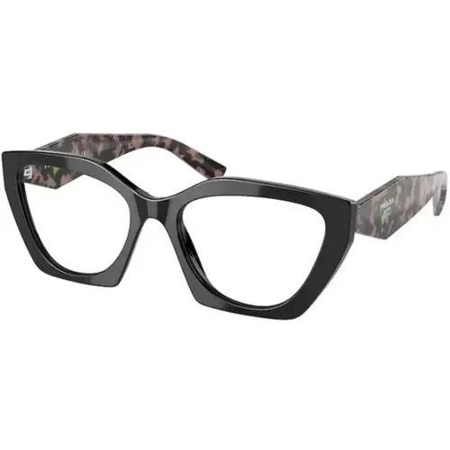 Schwarze Stilvolle Brille für Frauen , Damen, Größe: 54 MM - Prada - Modalova
