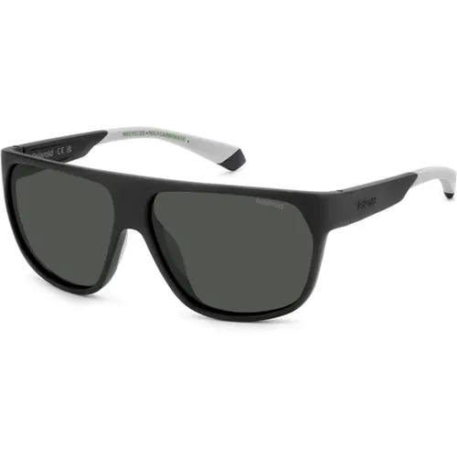 Matte /Grey Sunglasses , male, Sizes: 60 MM - Polaroid - Modalova