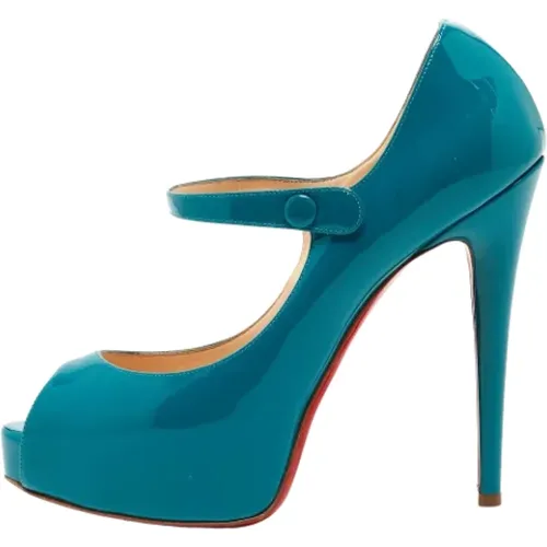 Pre-owned Leather heels , female, Sizes: 5 1/2 UK - Christian Louboutin Pre-owned - Modalova