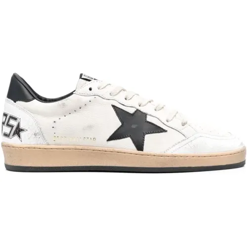 White Black Ballstar Sneakers , male, Sizes: 6 UK, 11 UK - Golden Goose - Modalova
