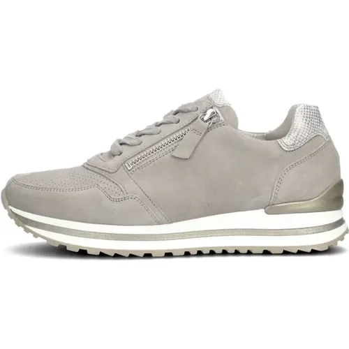 Taupe Low Sneaker 528 Comfort Kollektion , Damen, Größe: 40 EU - Gabor - Modalova