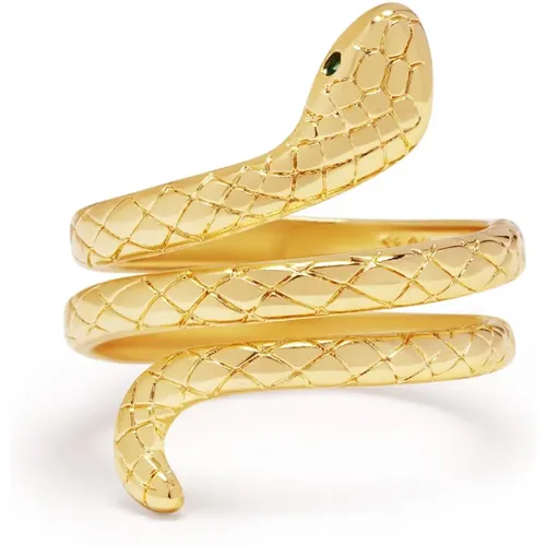 Women's Wrapped Snake Ring , female, Sizes: ONE SIZE - Nialaya - Modalova