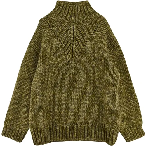 Wollstrick Rollkragenpullover , Damen, Größe: 2XS - alberta ferretti - Modalova