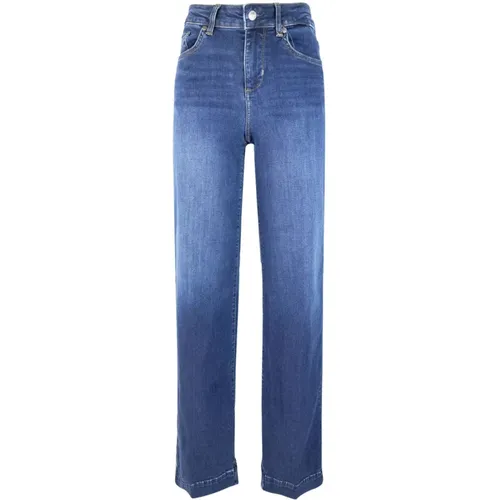 Blaue Denim Flare Jeans , Damen, Größe: W27 - Liu Jo - Modalova