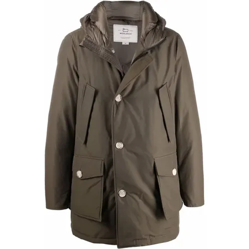 Dark Artic Padded Parka Coat , male, Sizes: M, S - Woolrich - Modalova