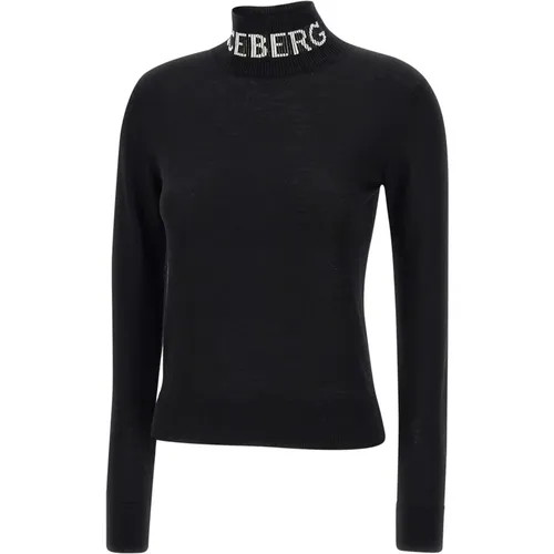 Wool Turtleneck Sweater , female, Sizes: L, XS - Iceberg - Modalova