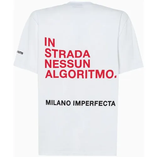 Milano Imperfecta Crew Neck T-Shirt , Herren, Größe: XL - Iuter - Modalova