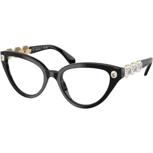 Modische Brille Sk2028 Schwarz , Damen, Größe: 51 MM - Swarovski - Modalova