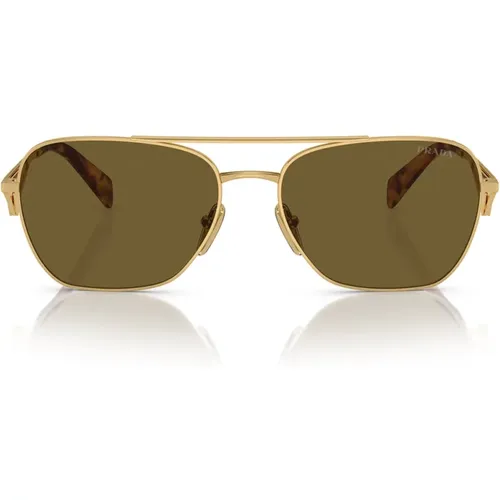 Women's Sunglasses with Irregular Front and Geometric Design , unisex, Sizes: 59 MM - Prada - Modalova