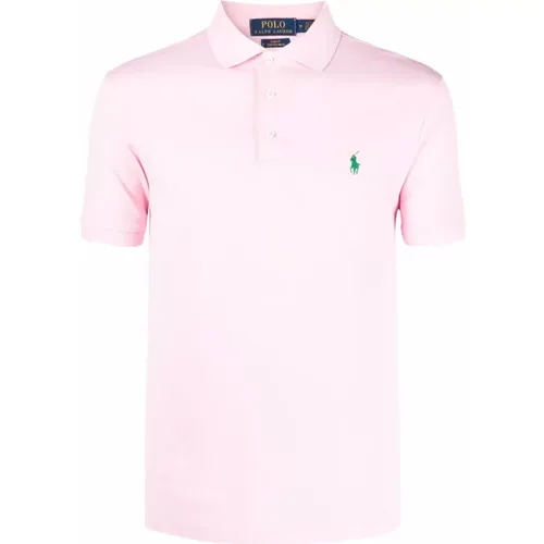 Cotton Blend Logo Polo Shirt , male, Sizes: M - Ralph Lauren - Modalova