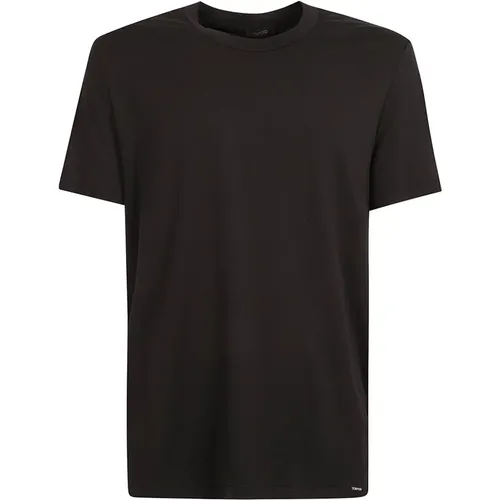 Crewneck T-Shirt , male, Sizes: S - Tom Ford - Modalova