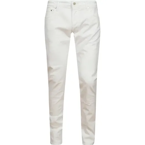 Solid Cotton Denim Jeans , male, Sizes: W38 - Hand Picked - Modalova