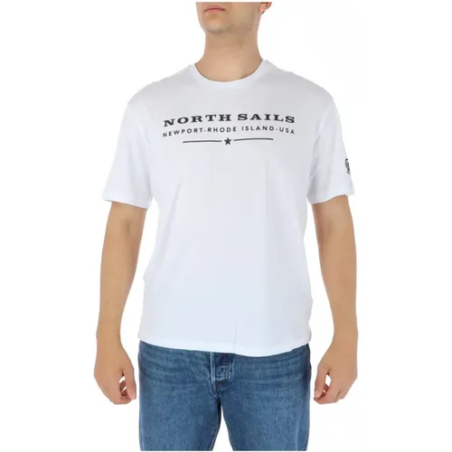Cotton T-shirt , male, Sizes: 2XL, XL, S, M, L - North Sails - Modalova
