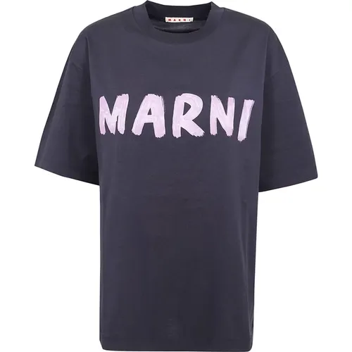 Blublack T-Shirt, versatile fashion piece , female, Sizes: S - Marni - Modalova