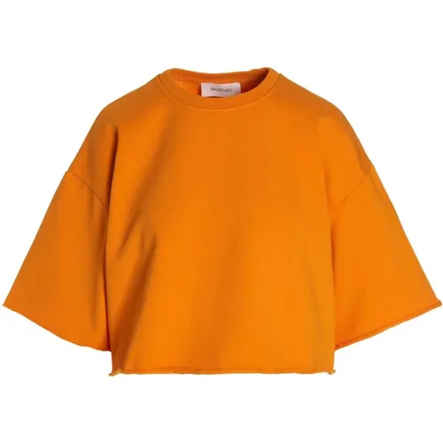 Short Sleeves Sweatshirt , female, Sizes: M - Max Mara - Modalova