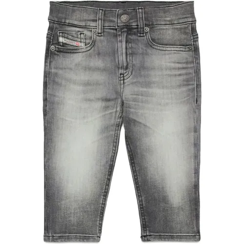 Schattierte graue Regular-Fit-Jeans - D-Gale-B - Diesel - Modalova