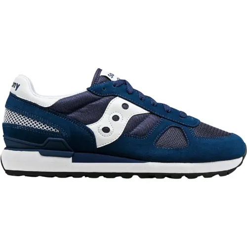 Blaue Shadow Original Sneakers , Herren, Größe: 43 EU - Saucony - Modalova