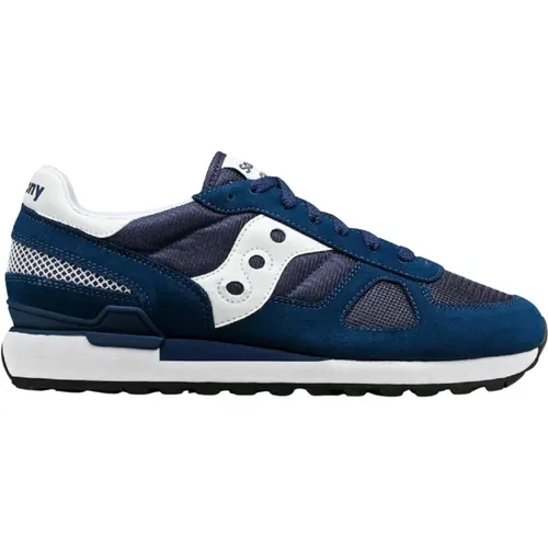 Blaue Shadow Original Sneakers , Herren, Größe: 45 EU - Saucony - Modalova