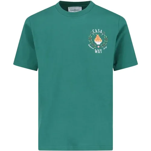 Orange Bowl Printed T-Shirt , male, Sizes: L - Casablanca - Modalova