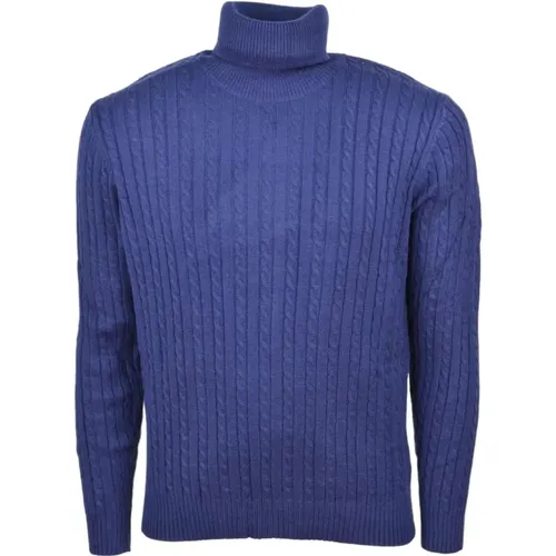 High Neck Sweater , male, Sizes: L, XL, 2XL - Cashmere Company - Modalova