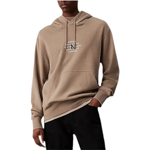 Stylischer Sweatshirt für Männer , Herren, Größe: L - Calvin Klein - Modalova