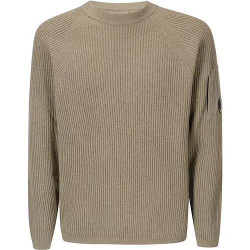 Lambswool Crew Neck Strickpullover , Herren, Größe: S - C.P. Company - Modalova