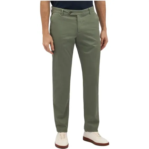 Militärische Stretch-Baumwoll-Chinos , Herren, Größe: W42 - Brooks Brothers - Modalova