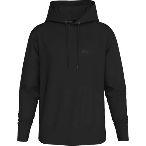 Schwarzer Hoodie Pullover Stilvoll Herren , Herren, Größe: XS - Calvin Klein - Modalova