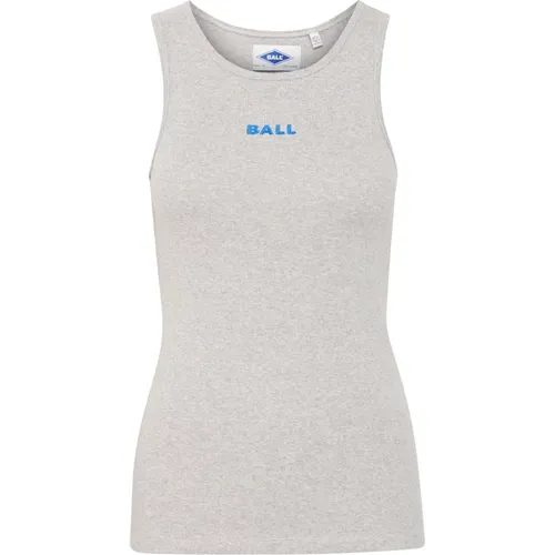 Sporty Tank Top with Embroidered Logo , female, Sizes: S, 2XS, M - Ball - Modalova