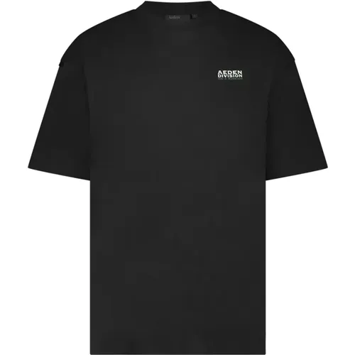 Schwarzes Tee Feras Stilvolles Shirt - Aeden - Modalova