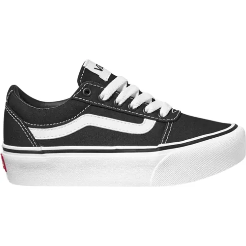 Schwarz/Weiß Plateauschuhe , Damen, Größe: 36 1/2 EU - Vans - Modalova