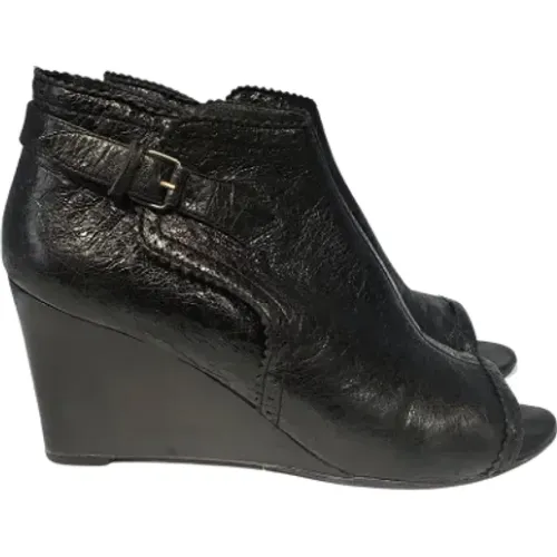 Pre-owned Leather boots , female, Sizes: 8 UK - Balenciaga Vintage - Modalova