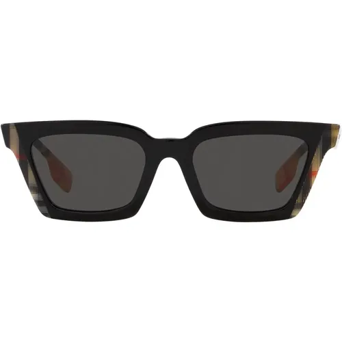 Vintage Sonnenbrille mit dunkelgrauen Gläsern - Burberry - Modalova