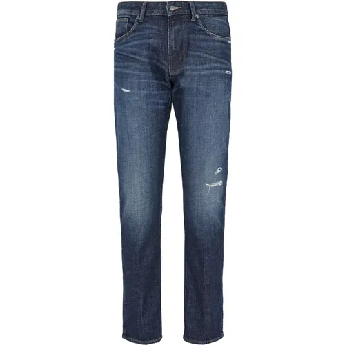 Slim Fit Denim Jeans Niedrige Taille - Emporio Armani - Modalova