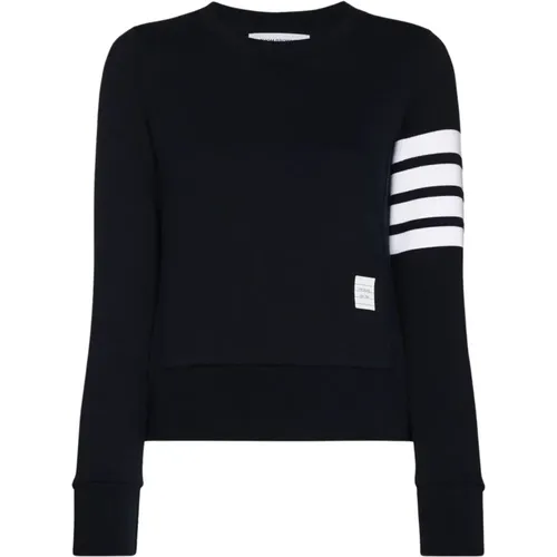 Classic Loopback Sweatshirt with Engineered 4 Bar , female, Sizes: XS - Thom Browne - Modalova