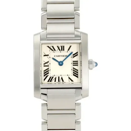 Pre-owned Stainless Steel watches , female, Sizes: ONE SIZE - Cartier Vintage - Modalova