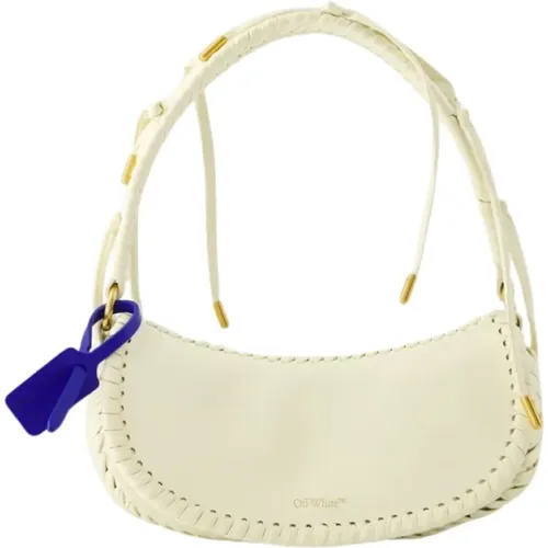 Edge Weaving Shoulder Bag - Leather , female, Sizes: ONE SIZE - Off White - Modalova