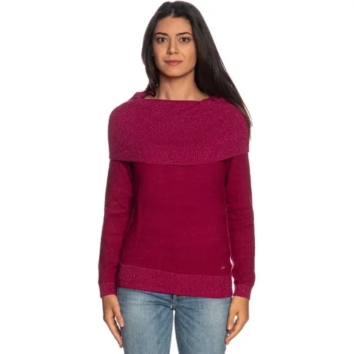 Hochgeschlossener Pullover aus weicher Viskosemischung - YES ZEE - Modalova