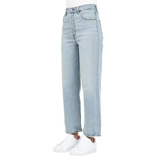 Levi's, Ribcage Straight Ankle Jeans , Damen, Größe: W24 - Levis - Modalova