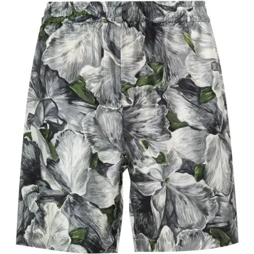 Silk Shorts AOP , male, Sizes: M, XL, S - Sunflower - Modalova