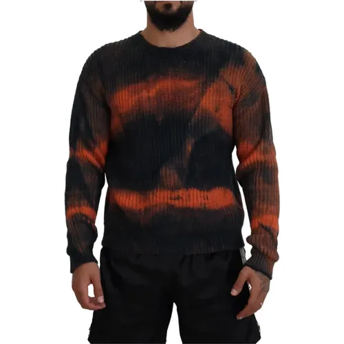 Tie Dye Baumwoll Pullover Sweater - Dsquared2 - Modalova