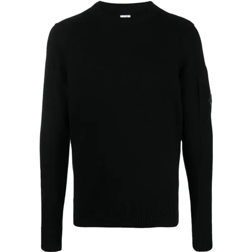 Schwarze Pullover für Männer , Herren, Größe: XL - C.P. Company - Modalova
