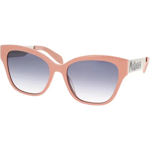 McQueen Graffiti Cat-Eye Sunglasses , unisex, Sizes: 56 MM - alexander mcqueen - Modalova