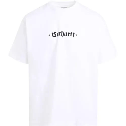 Greatest Hits T-Shirt in Weiß Schwarz , Herren, Größe: M - Carhartt WIP - Modalova