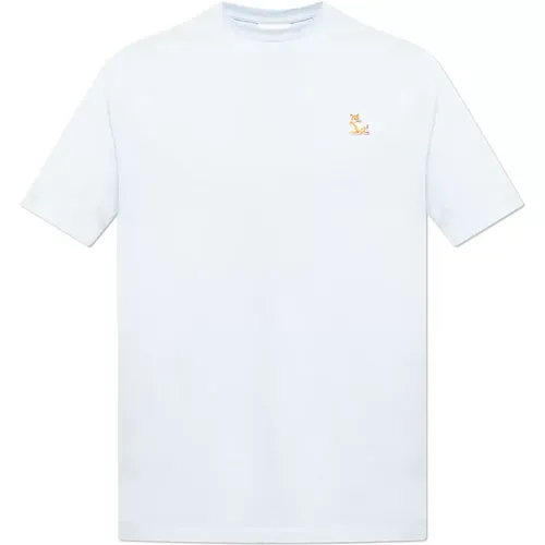 T-Shirt mit Logo , Herren, Größe: XL - Maison Kitsuné - Modalova