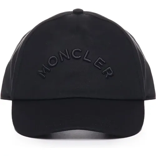 Cotton Elastan Hat , male, Sizes: ONE SIZE - Moncler - Modalova