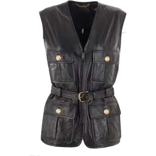 Leather Jacket with Zipper , female, Sizes: M, S - Chloé - Modalova