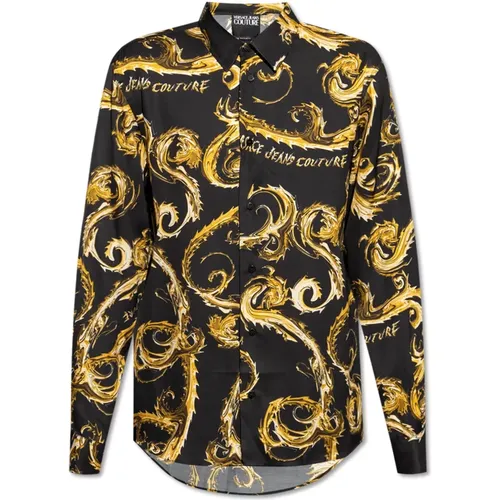 Gemustertes Hemd , Herren, Größe: XL - Versace Jeans Couture - Modalova