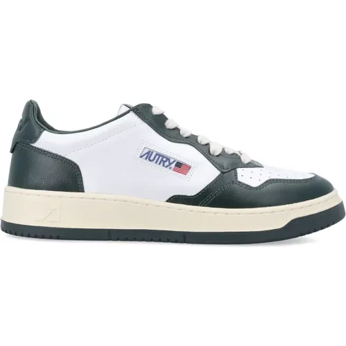 Weiße Mountain Low Top Sneakers , Herren, Größe: 42 EU - Autry - Modalova